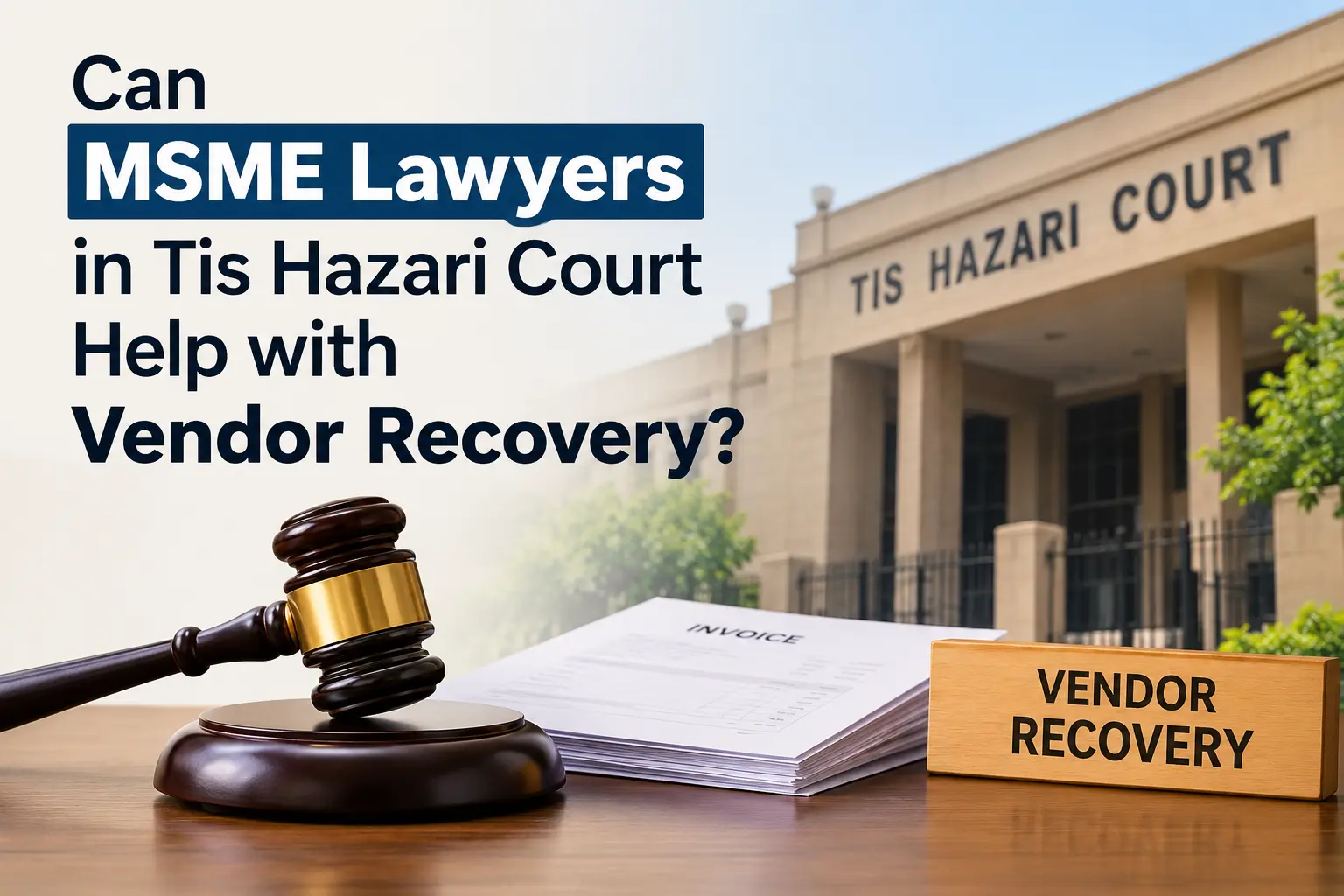 Can MSME Lawyers in Tis Hazari Court Help with Vendor Recovery?