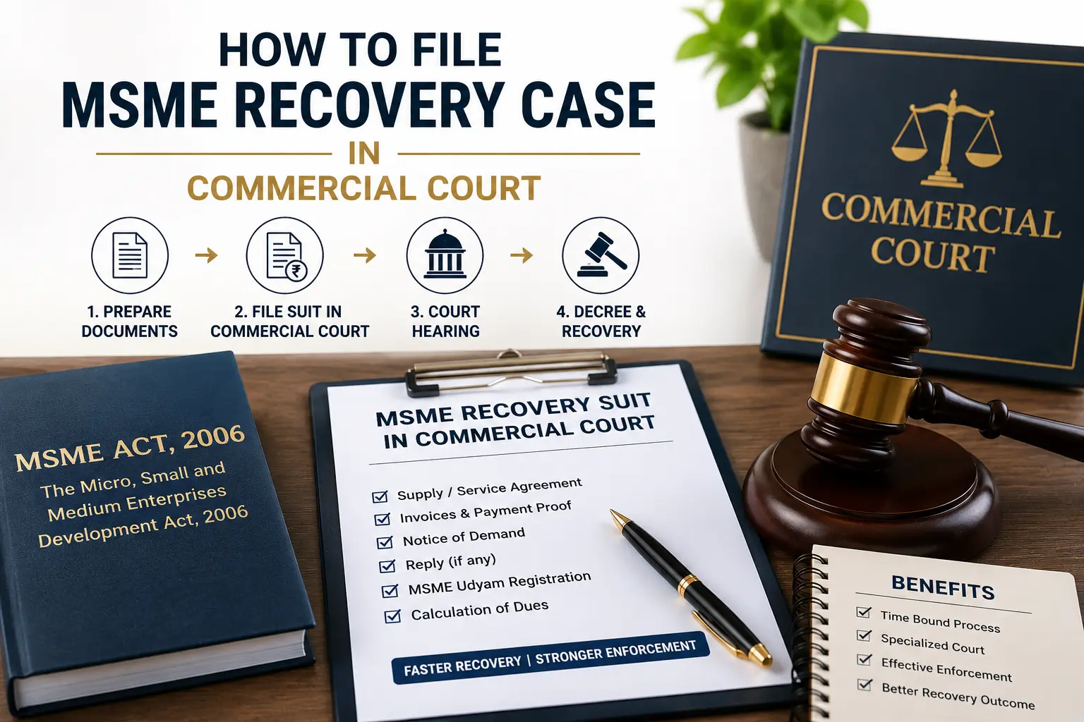 How to File MSME Recovery Case in Commercial Court